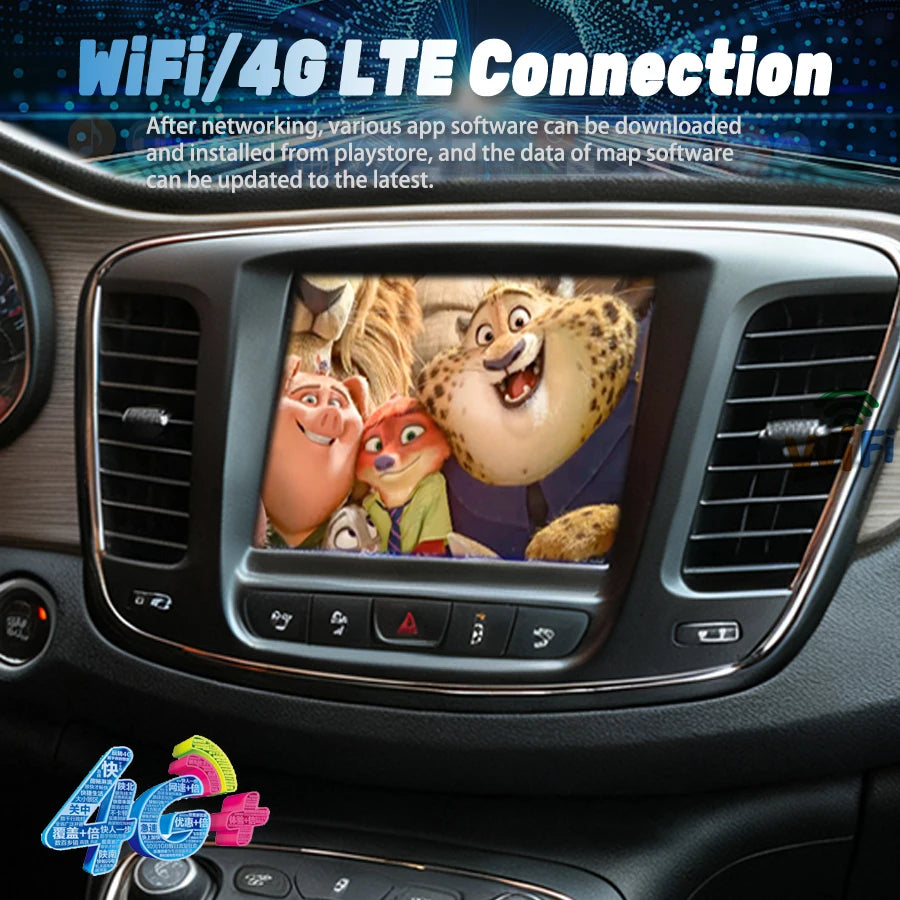 8.4inch Stereo Wireless Carplay Video Player For CHRYSLER 200 Bluetooth GPS Navigation DSP