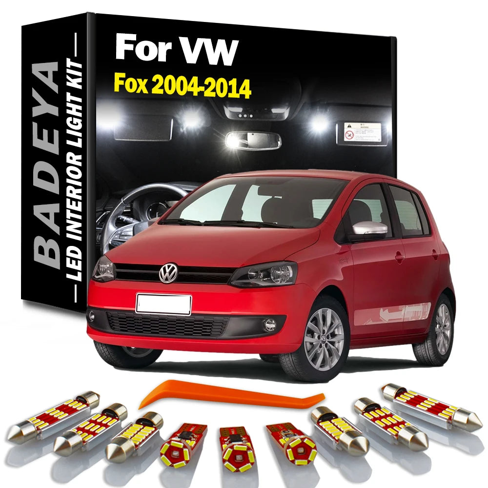 8-Piece LED Interior Light Kit for Volkswagen 2004-2012 - Canbus Error-Free Interior Bulbs