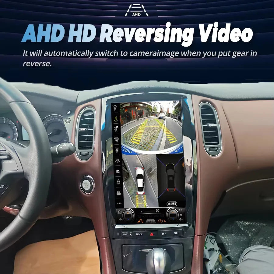 Android15 Vertical Screen Car Radio For Infiniti QX50 EX35 EX25 2013-2022 GPS Navi 13.8 In | AUTOKITSHOP