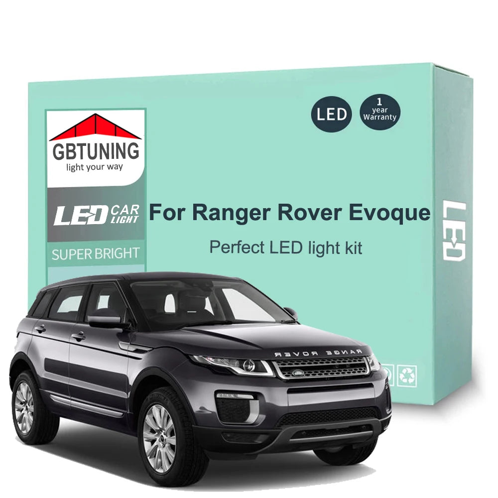 LED Interior Light Kit for Land Rover Range Rover Evoque L538 - Canbus Error-Free Bulbs | AUTOKITSHOP