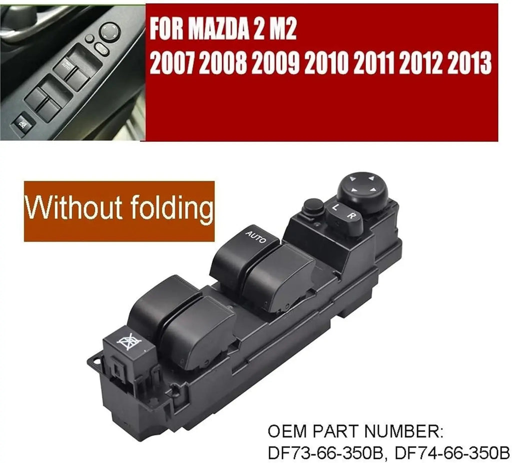 Driver Side Power Window Switch For Mazda 2 M2 2007-2013 DF73-66-350B Electric P for Mazda DF73 M2 2007-2013 - Automotiv