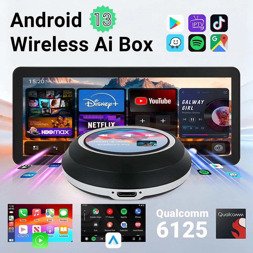 LEXXSON AI Box Wireless CarPlay Android Auto Adapter 8GB 128GB HDMI Converter Video Box Yo | AUTOKITSHOP