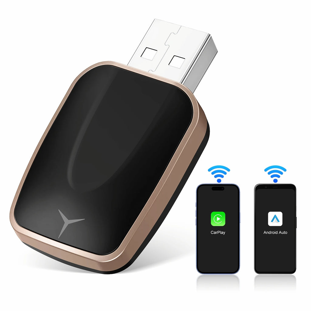 2in1 Wireless CarPlay Dongle Wireless Android Auto Adapter AI Smart Box Car Intelligent Sy | AUTOKITSHOP