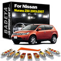 BADEYA 15Pcs Canbus LED Interior Reading Trunk Door Light Kit For Nissan Murano Z50 MK1 1