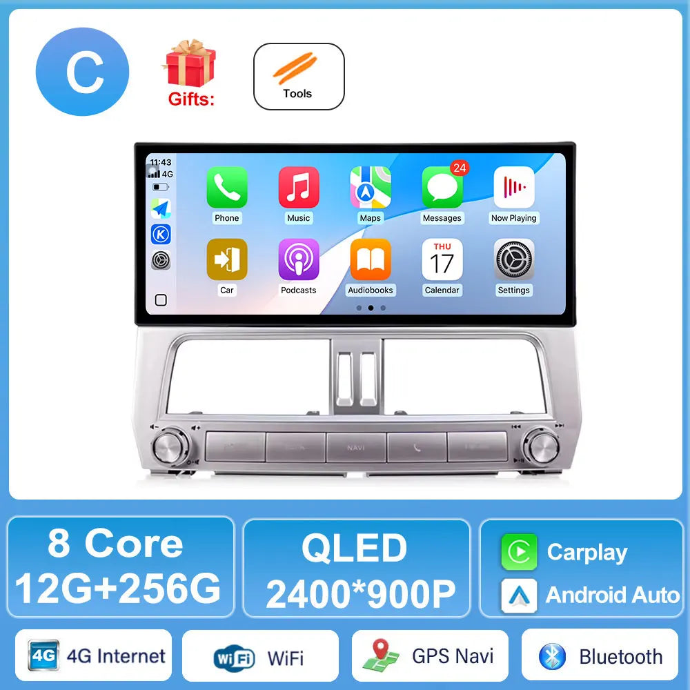 Toyota Land Cruiser Prado 150 2018-2022 Android CarPlay Stereo GPS DSP | AUTOKITSHOP
