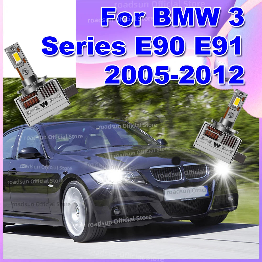 LED Car Headlights HID Bulbs 50000LM Canbus Xenon Lamp Upgrade for BMW 3 Series E90 E91 20