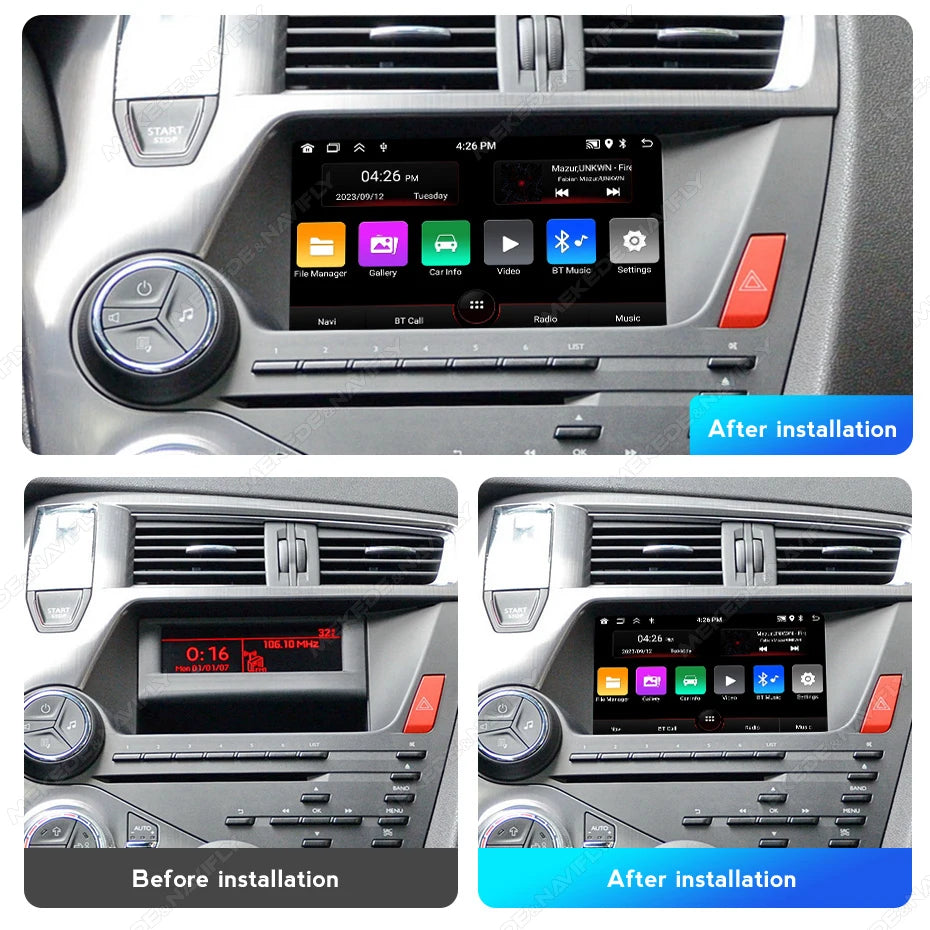 Android 15 Car Radio for Citroen DS 5 DS5 Carplay Auto Navigation GPS Stereo 508 Multimedi | AUTOKITSHOP