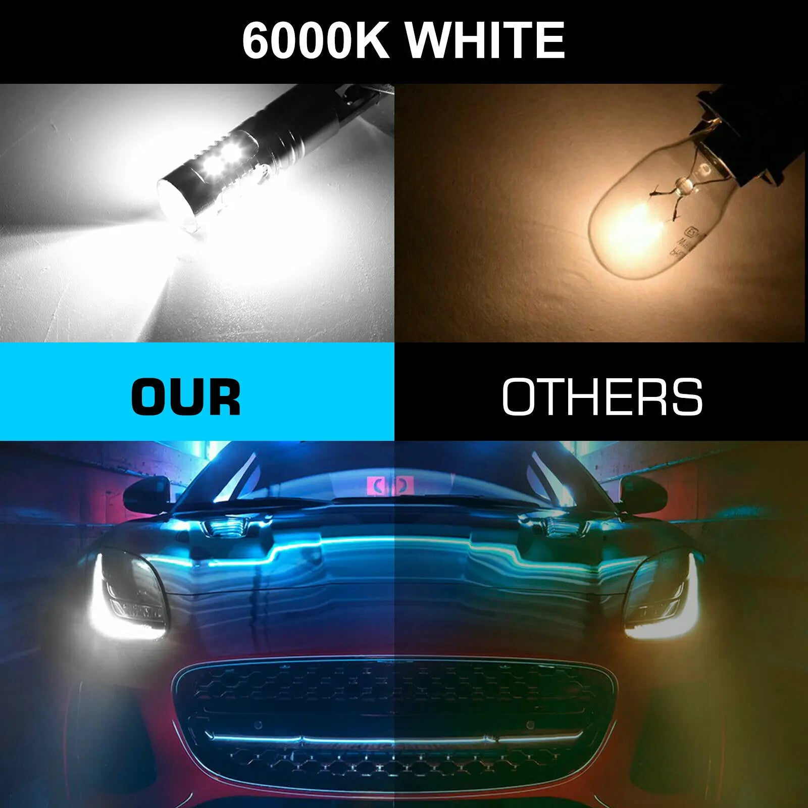 H1 H3 Led Bulb Super Bright 16000LM 880 881 Led Lights Car Fog Light Auto Driving Running