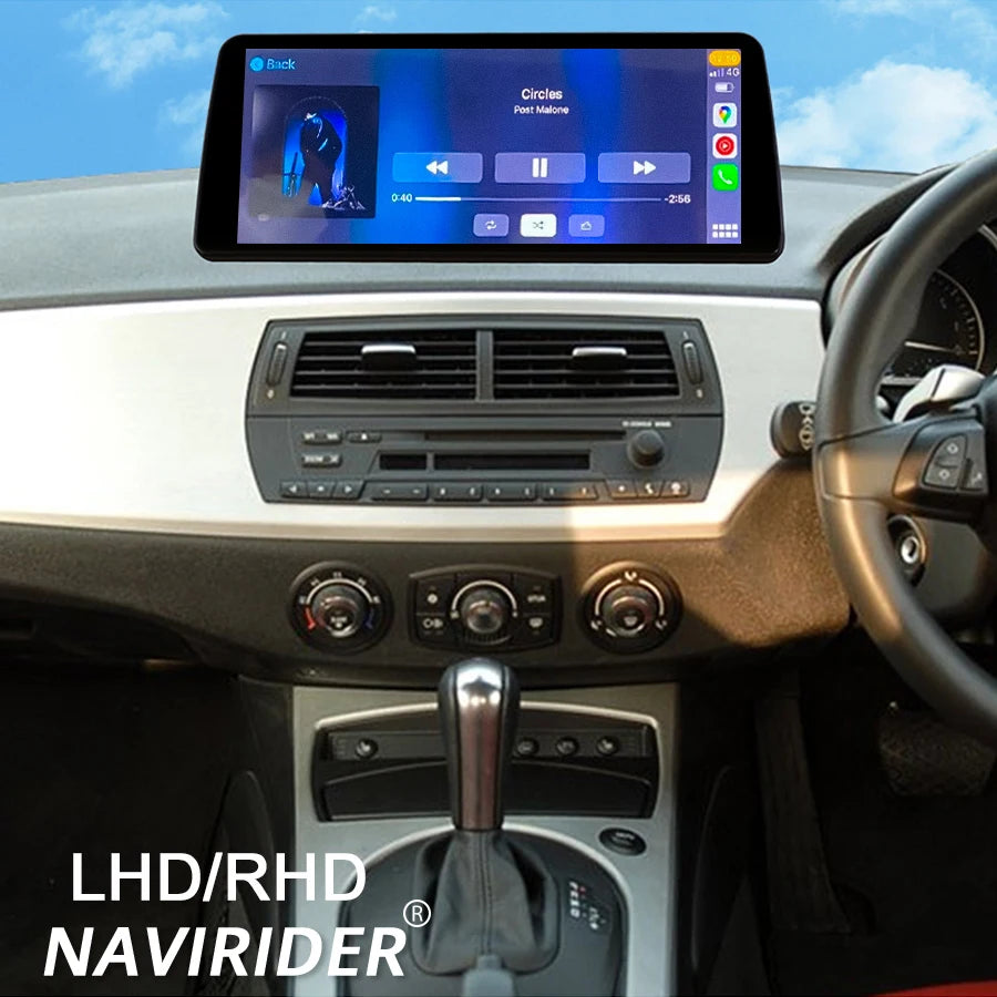 Qled BT GPS For BMW Z4 E85 E86 E89 2007-2011 Android 14 12.3inch Navi DSP Car Radio Head U