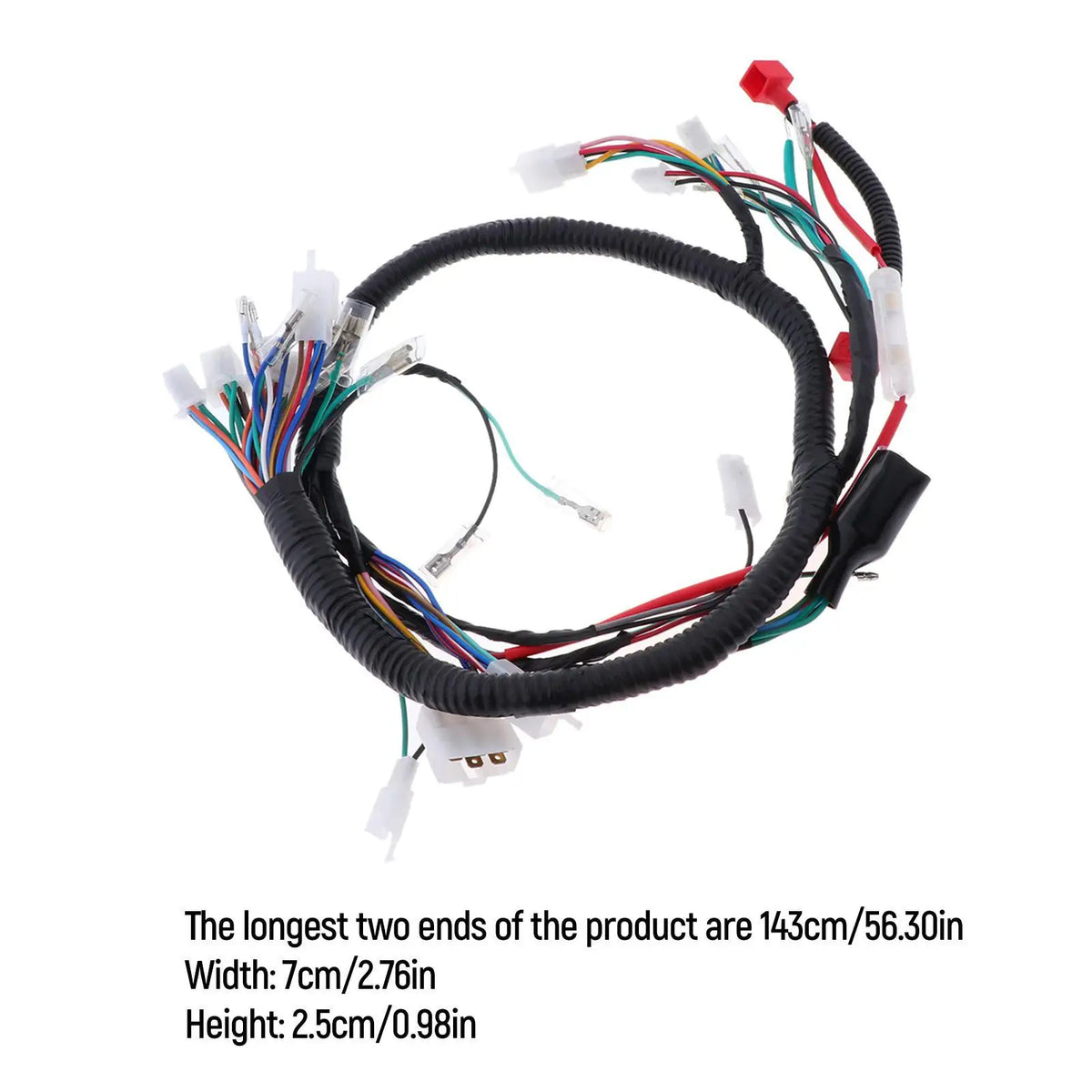 Harness Wire Assembly Durable Copper Plastic Electric Motorcycle Wiring Loom with Socket Plug Co - Automotive LED Light
