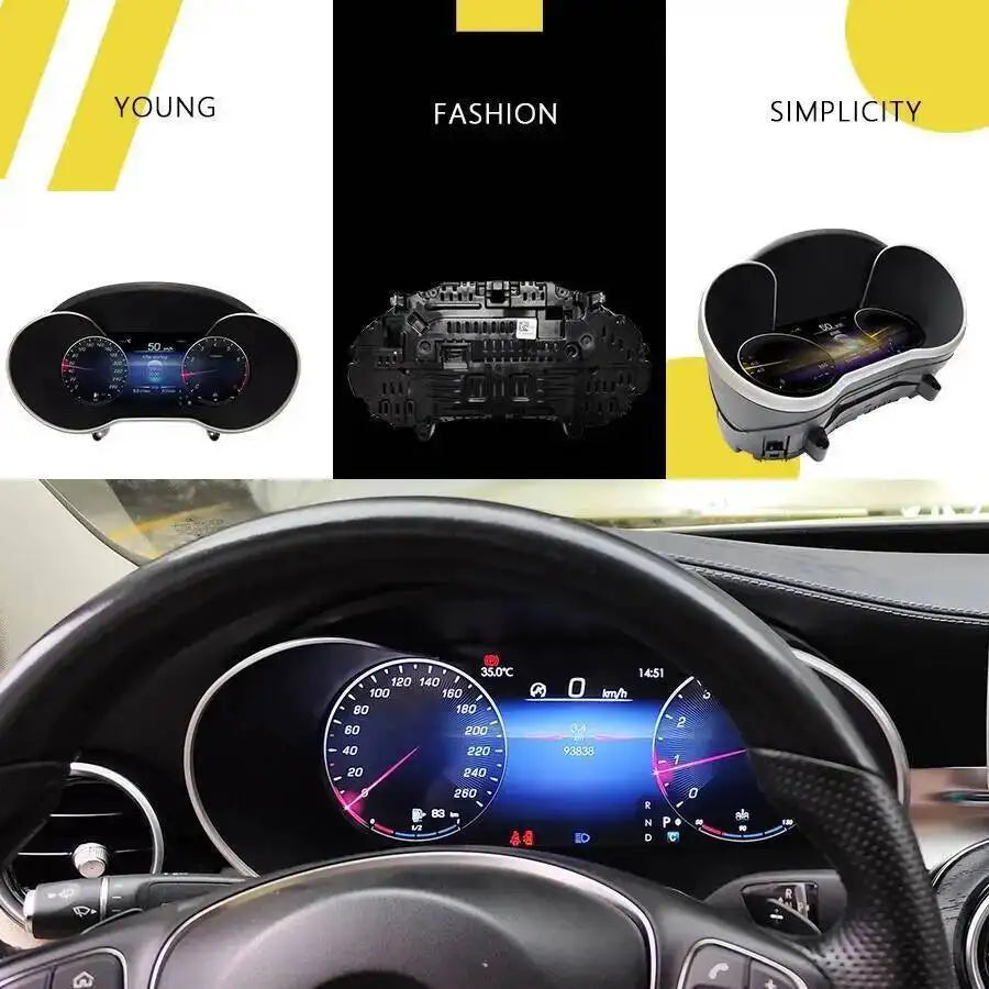 CockPit LCD Car Digital Cluster InstrumentFor Mercedes Benz GLC C-Class C Class W205 NGT 5