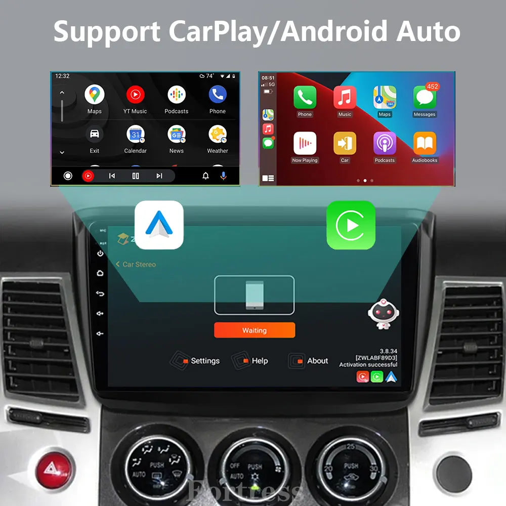 Android 16 Car Radio Multimedia Player For Mitsubishi Pajero Sport 2 L200 Triton 2008 -201