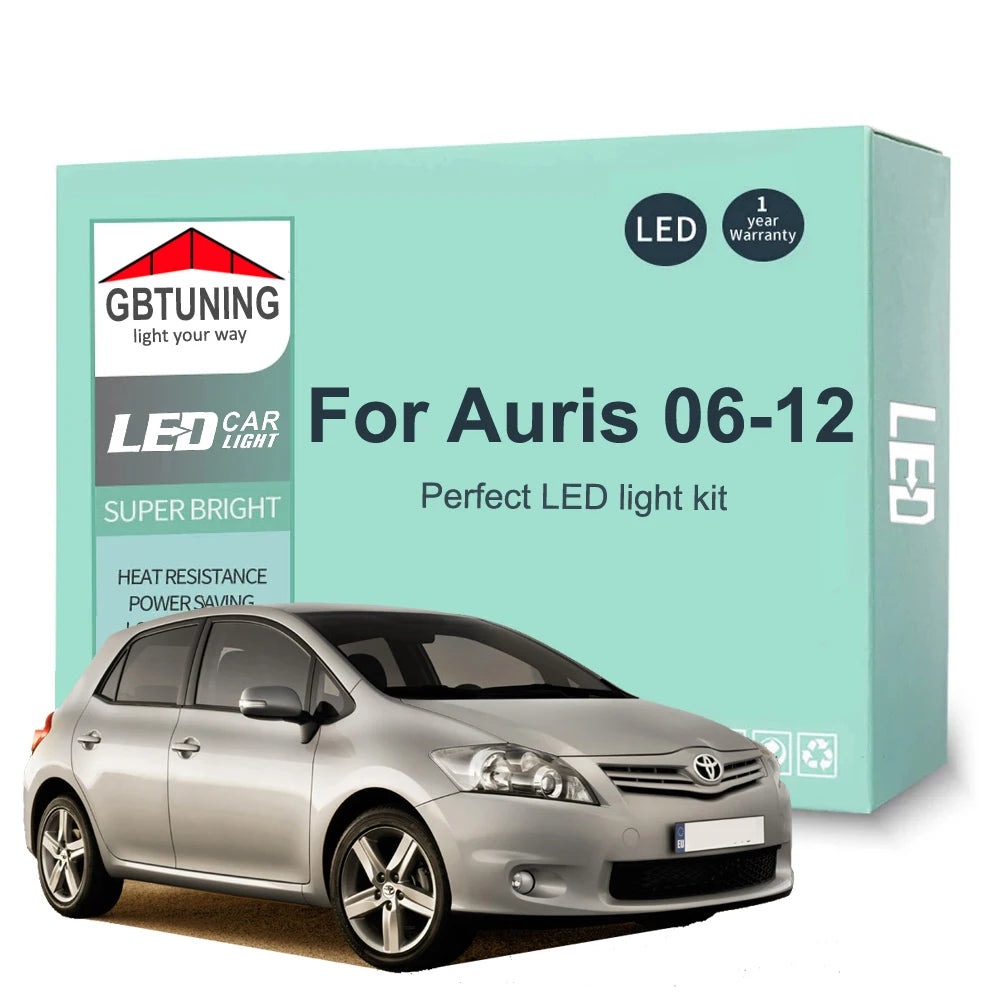 11-Piece LED Interior Light Kit for Toyota Auris E15 - Canbus Error-Free Bulbs | AUTOKITSHOP