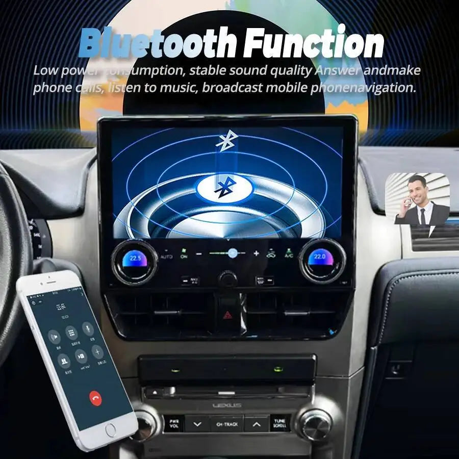 Video Player Stereo Car GPS Navigation Carplay BT Android Multimedia 12.5inch For Lexus GX | AUTOKITSHOP