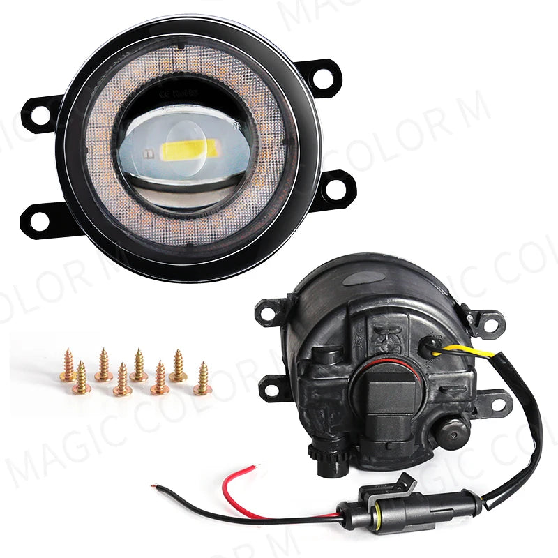 Angel Eye Fog Light For Toyota Highlander Kluger Avalon Prius C-HR CHR Estima 4Runner Car  | AUTOKITSHOP