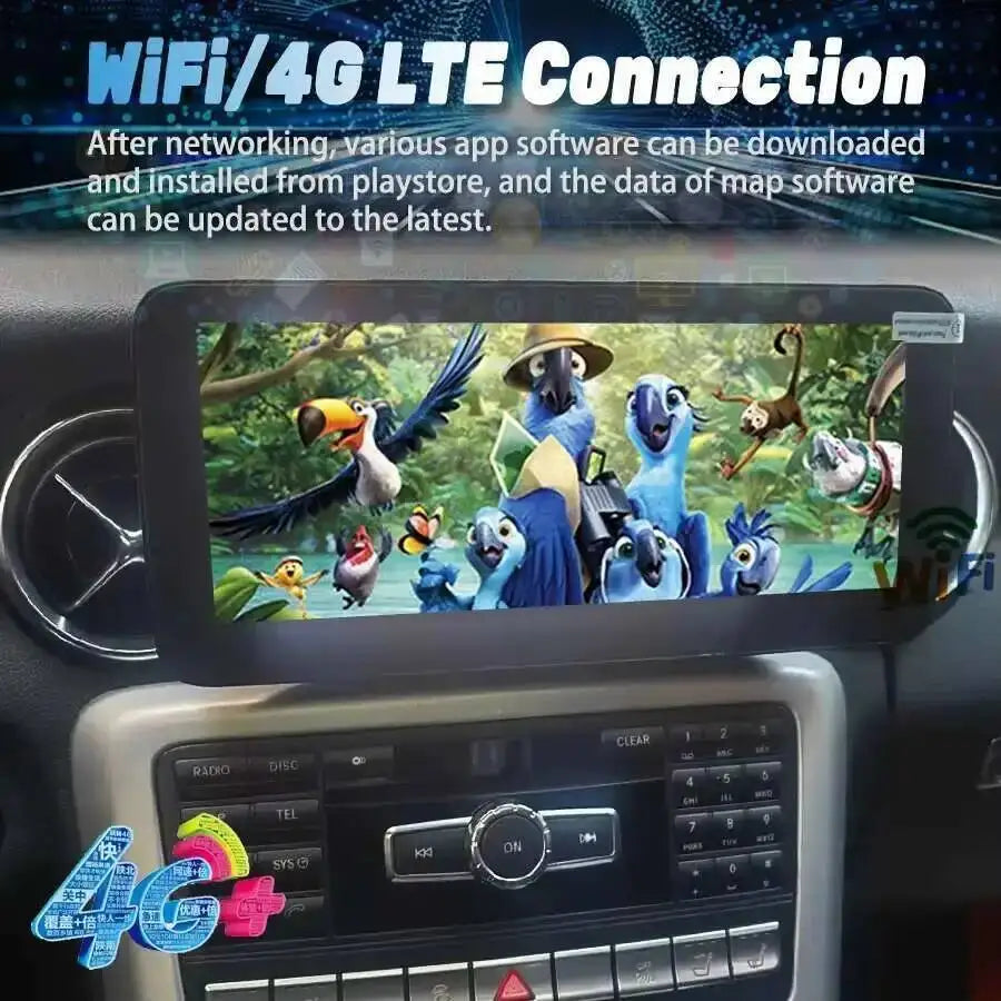 Multimedia Video Player HU For Mercedes Benz SL SLK SLC300 SLC200 SLC260 SLK350 SL350 10.2