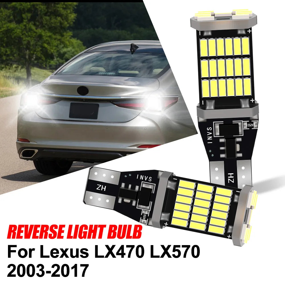 T15 W16W Canbus Car LED Reverse Light 6000K CSP Chips For Lexus LX470 LX570 2003-2015 2016