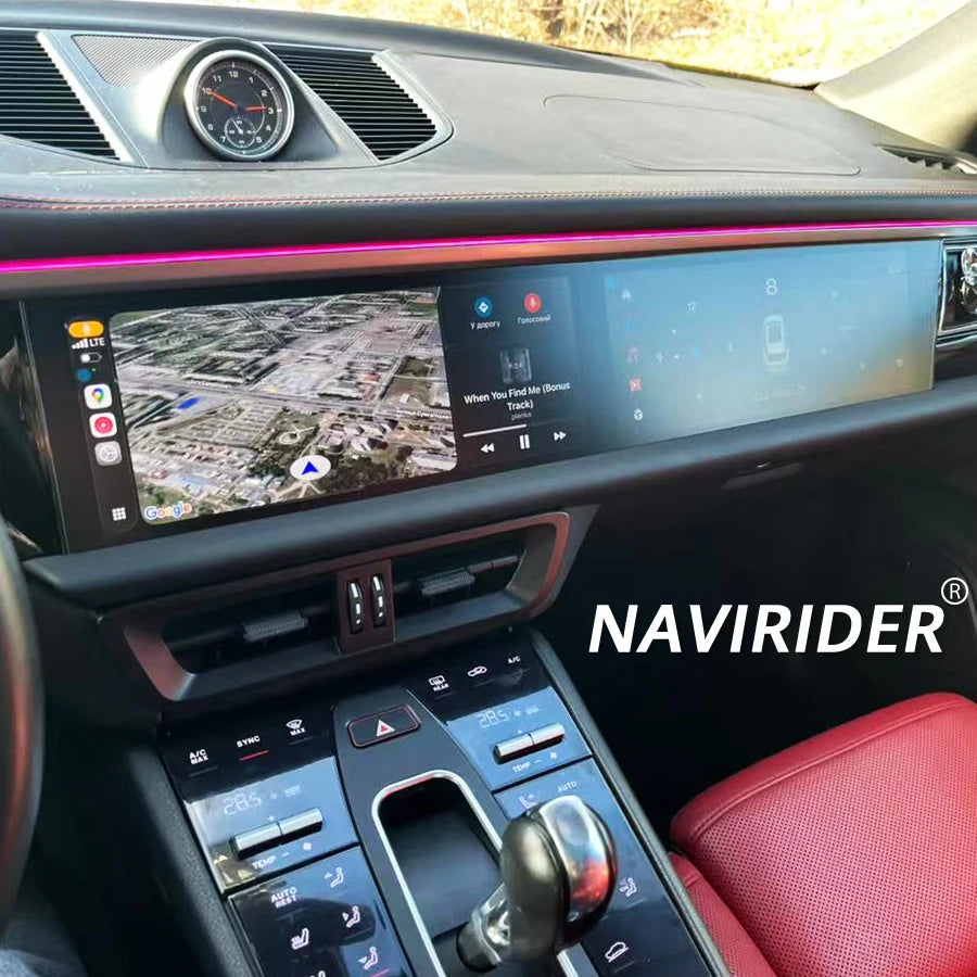 12.3+12.3inch For Porsche Macan 2014-2017 Dual Android Screen 2din Car GPS Multimedia Vide | AUTOKITSHOP