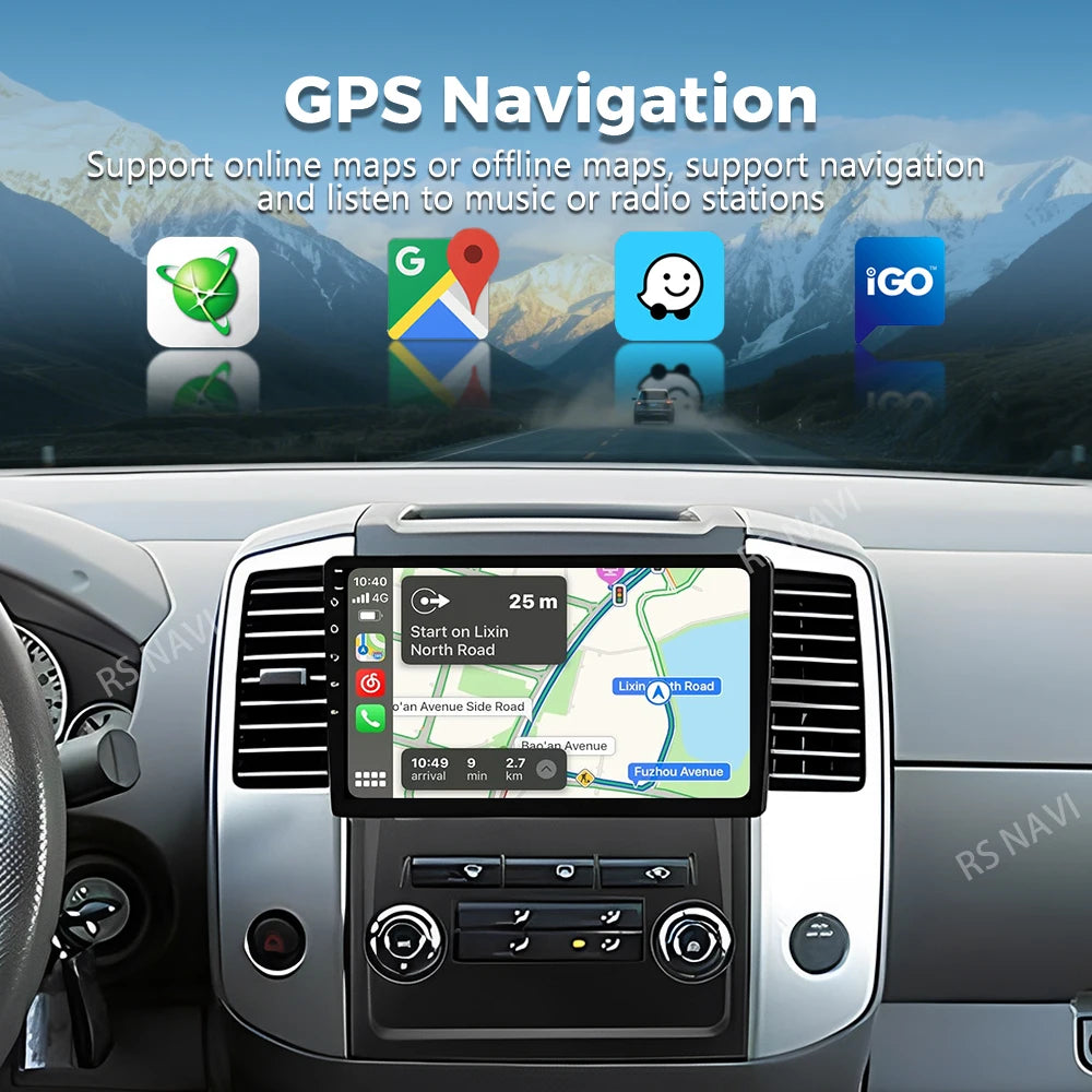 Android 16 Carplay Car Radio For Nissan Frontier 2009-2012 For Nissan Xterra 2 N50 2008-20