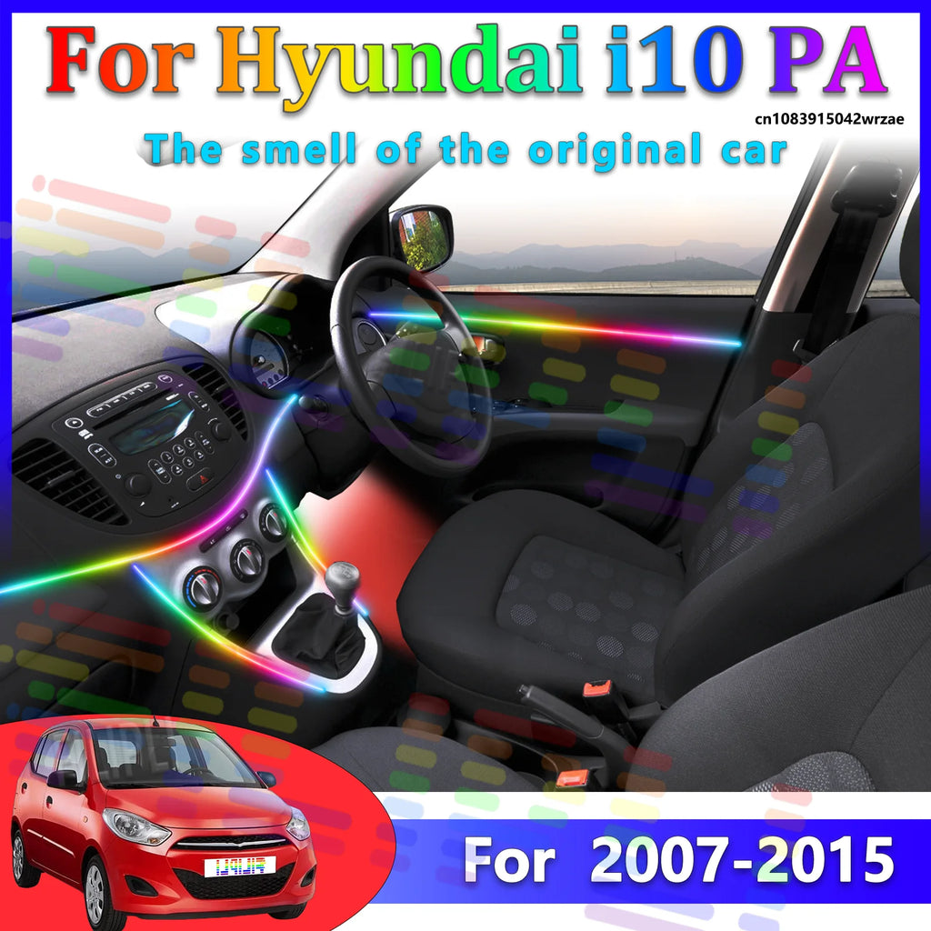 64 RGB - Neon Strip - for Hyundai 2007-2015 - App Control - Car Interior Lighting | AUTOKITSHOP
