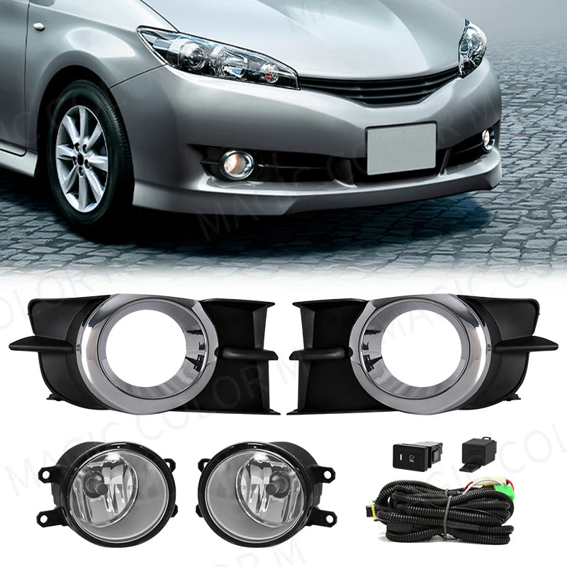 Led Fog Light For Toyota Wish 2009 2010 2011 2012 Halogen Car Fog Kit Bumper Lamp Daytime  | AUTOKITSHOP