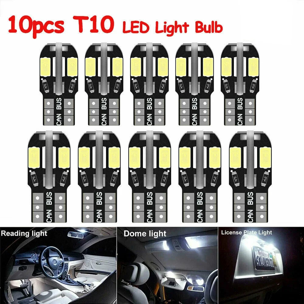 W5W T10 LED Bulbs Canbus 5730 8SMD 194 168 LED Car Interior Map Dome Lights Parking Light