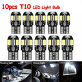 W5W T10 LED Bulbs Canbus 5730 8SMD 194 168 LED Car Interior Map Dome Lights Parking Light