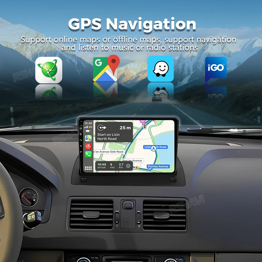 Android 16 For Volvo XC90 2002 - 2014 2K QLED Android Car Radio Multimedia Video Player GP