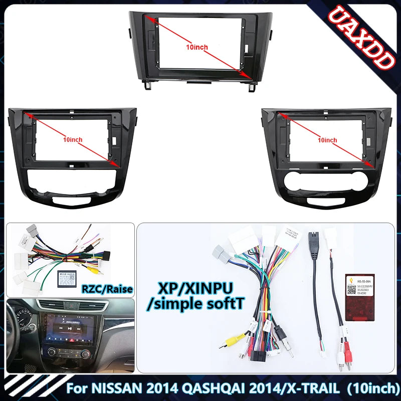 For NISSAN 2014 QASHQAI 2014/X-TRAIL 10.1 Inch Car Radio Android Stereo Audio Screen Multi