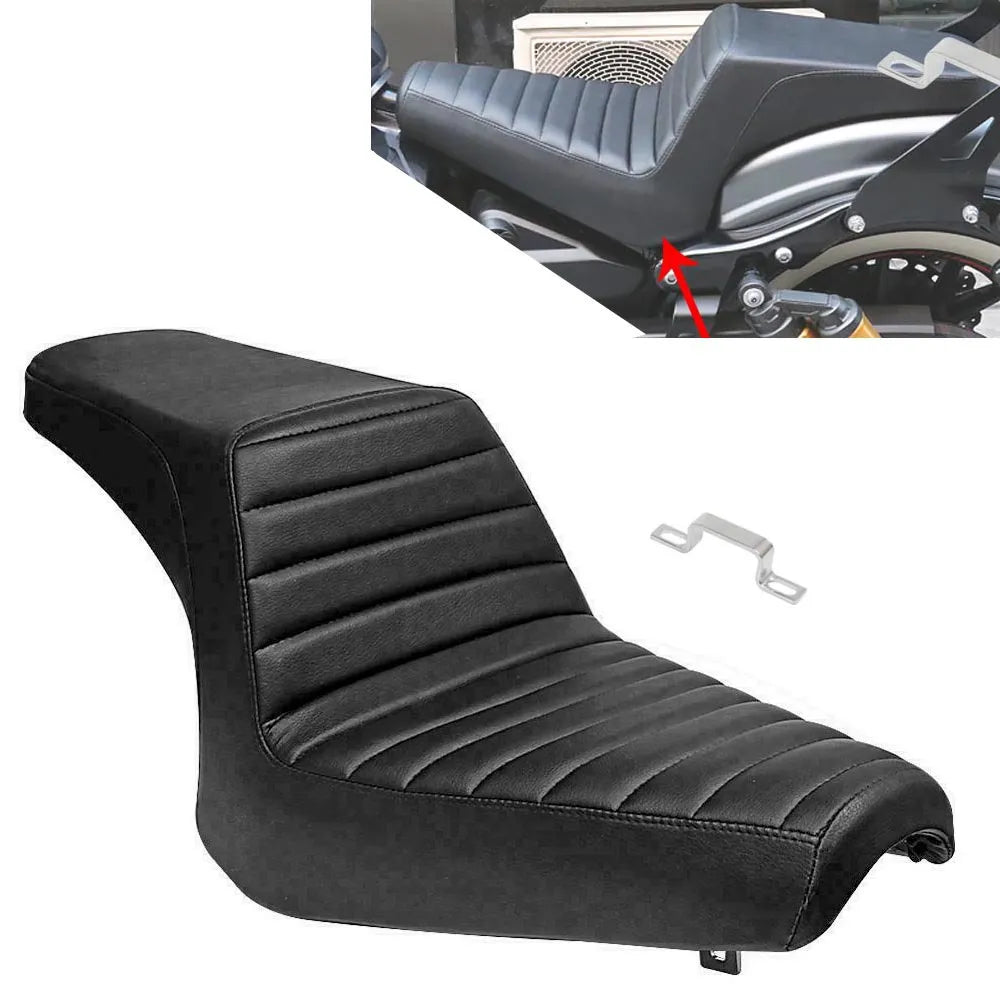 Black Two Up Seat Motorcycle Driver Passenger Seat Cushion for Yamaha Bolt 950 X for Seat 2013-2020 - Automotive LED Lig