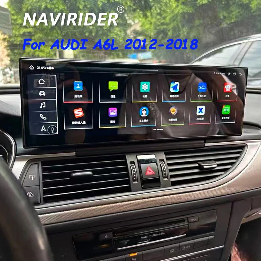 14.9inch Car Radio Head Unit Wireless CarPlay For AUDI A6L 2012-2018 Android Auto Multimed | AUTOKITSHOP