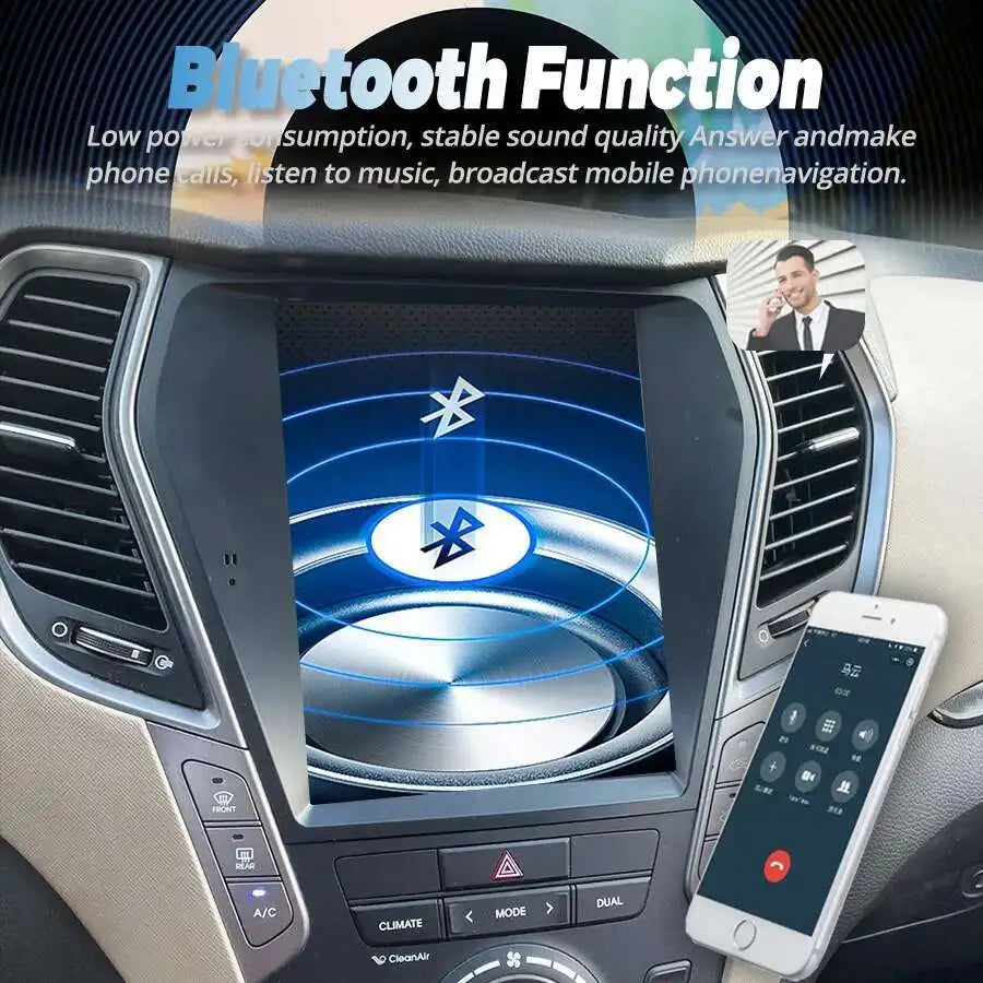 10.4" Car Radio For Hyundai Santa Fe IX45 2012-2017 2din Android15 Screen DSP Multimedia P | AUTOKITSHOP