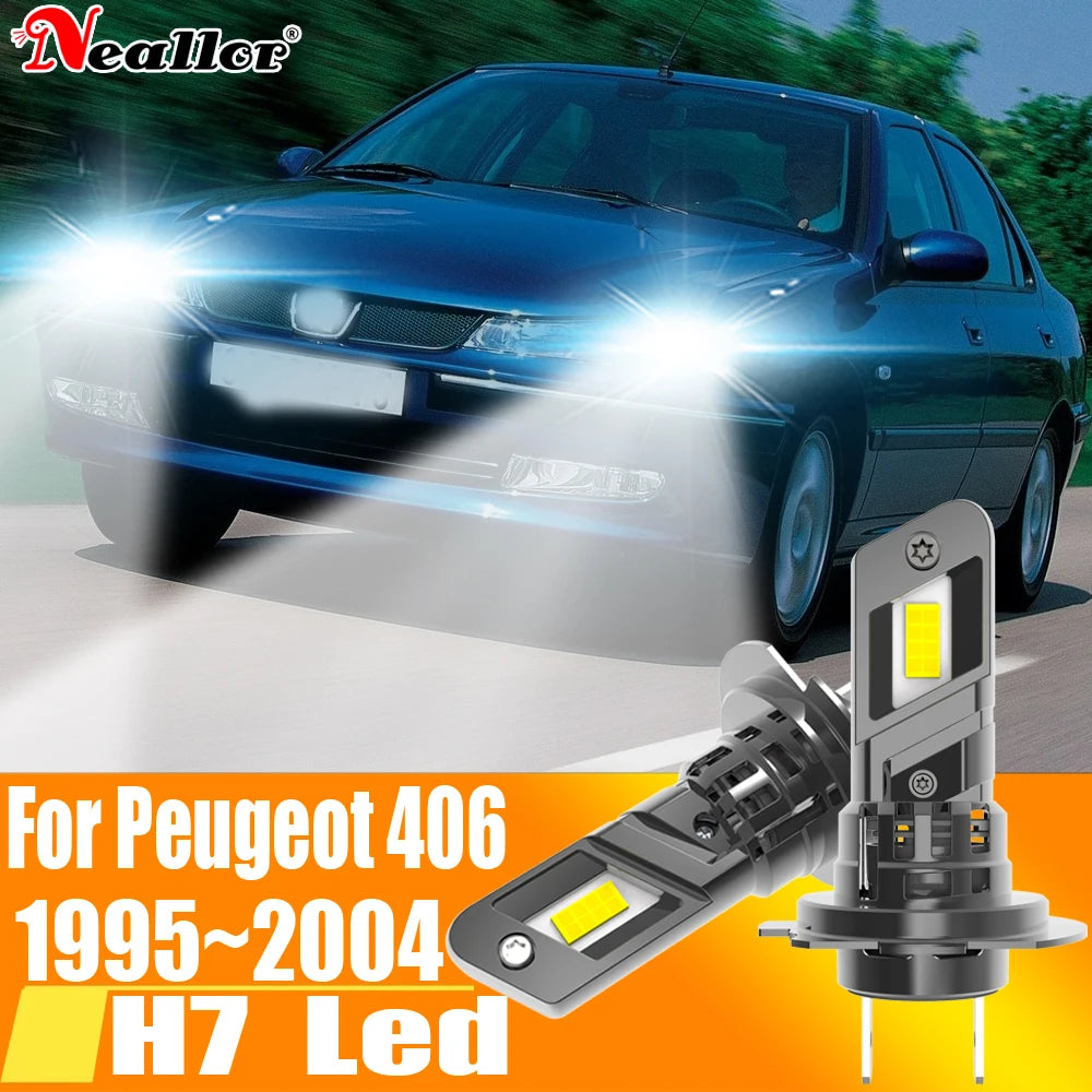 2x High Power H7 Led Headlight Canbus No Error H18 Car Bulb 6000K White Light Moto Diode L