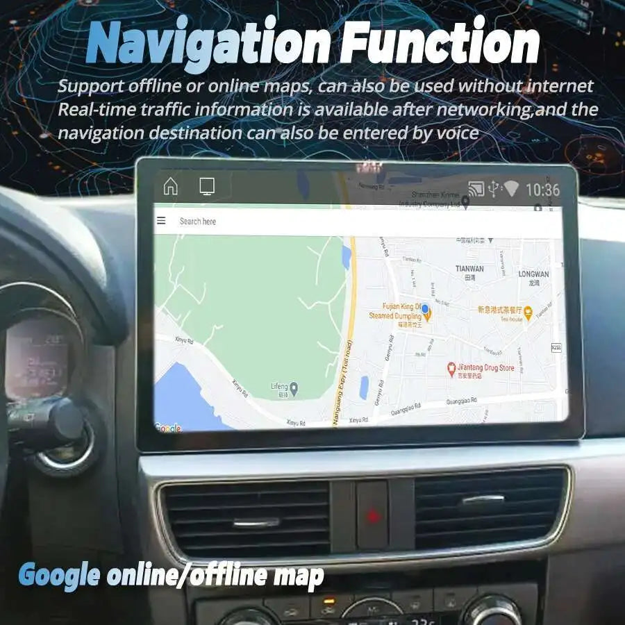 13.3inch Android For Mazda Cx5 Multimedia Navigation Auto Screen GPS Carplay Car Radio Pla