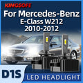 KINGSOFE 2PCS Car Light D1S Led Headlight 6000K Xenon HID High Low Beam Bulbs Fit For E-Cl