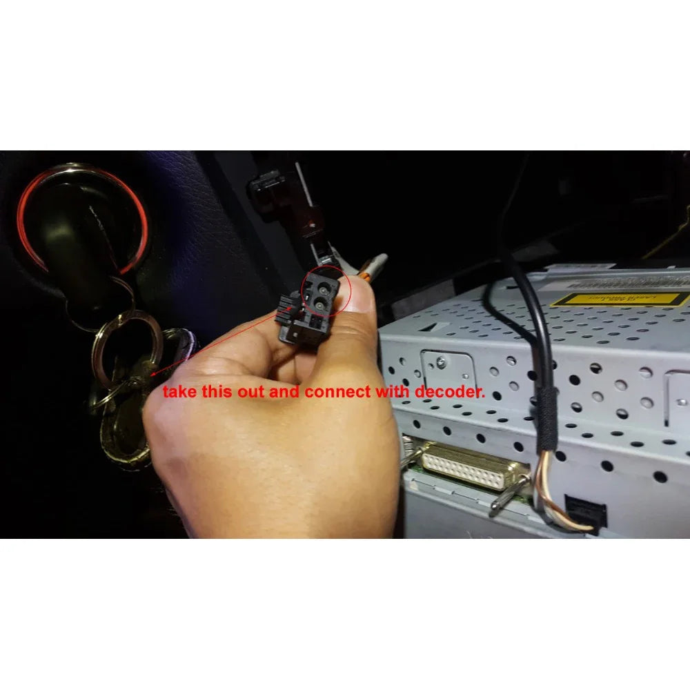 Car Stereo Radio Optical Fiber Decoder Most Box for Audi Mercedes Benz ML/R Series Porsche
