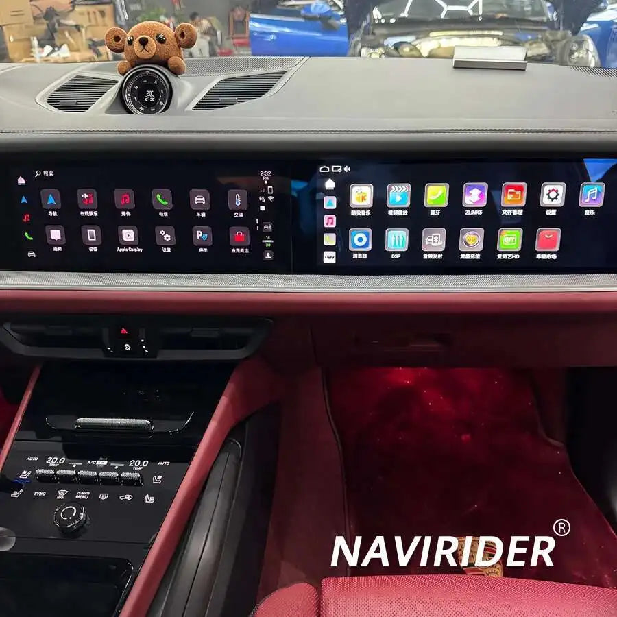 Car Copilot Carplay Android Screen For Porsche Cayenne 2024 Car Navigation Multimedia Play