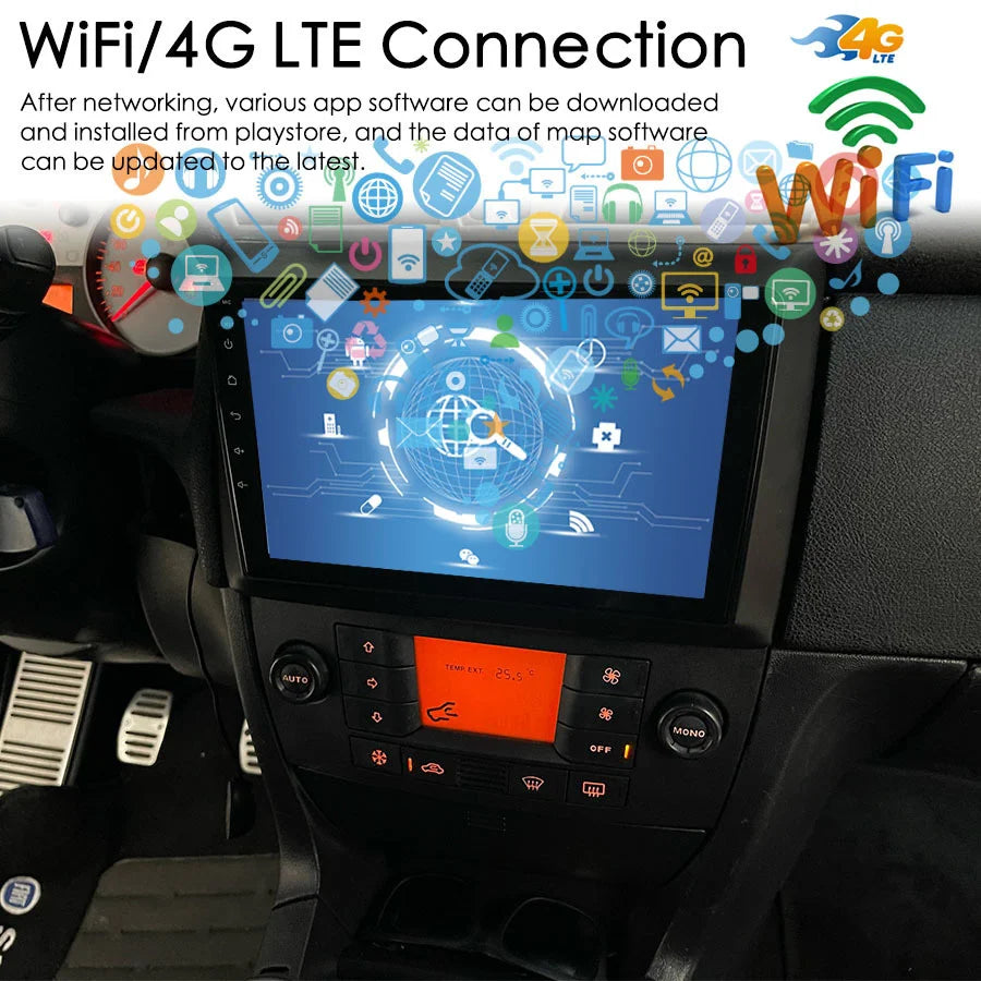 128GB ROM Android 13 Radio 2Din For Fiat Stilo 2002-2010 CarPlay Navigation GPS Touch Scre