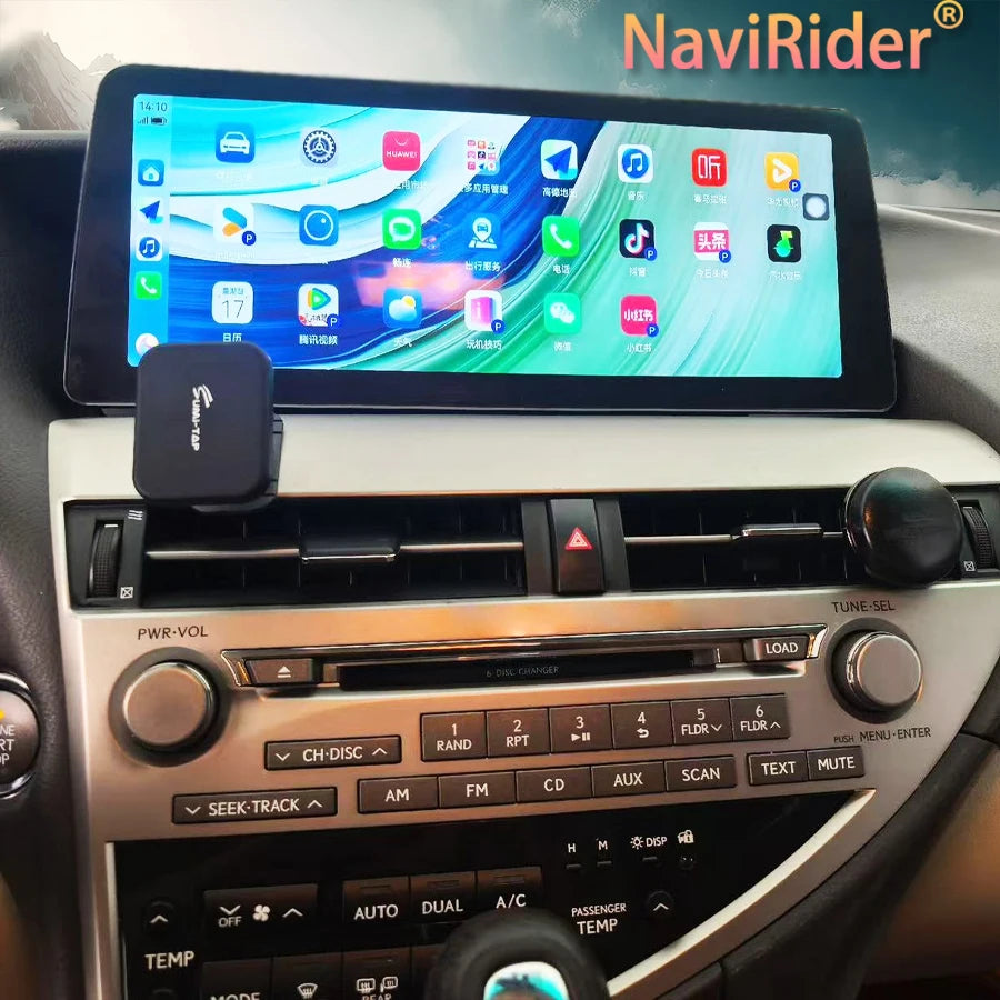 Wireless CarPlay Stereo Qled Screen Built-in 360 For LEXUS RX270 RX300 RX350 2009-2015 12.