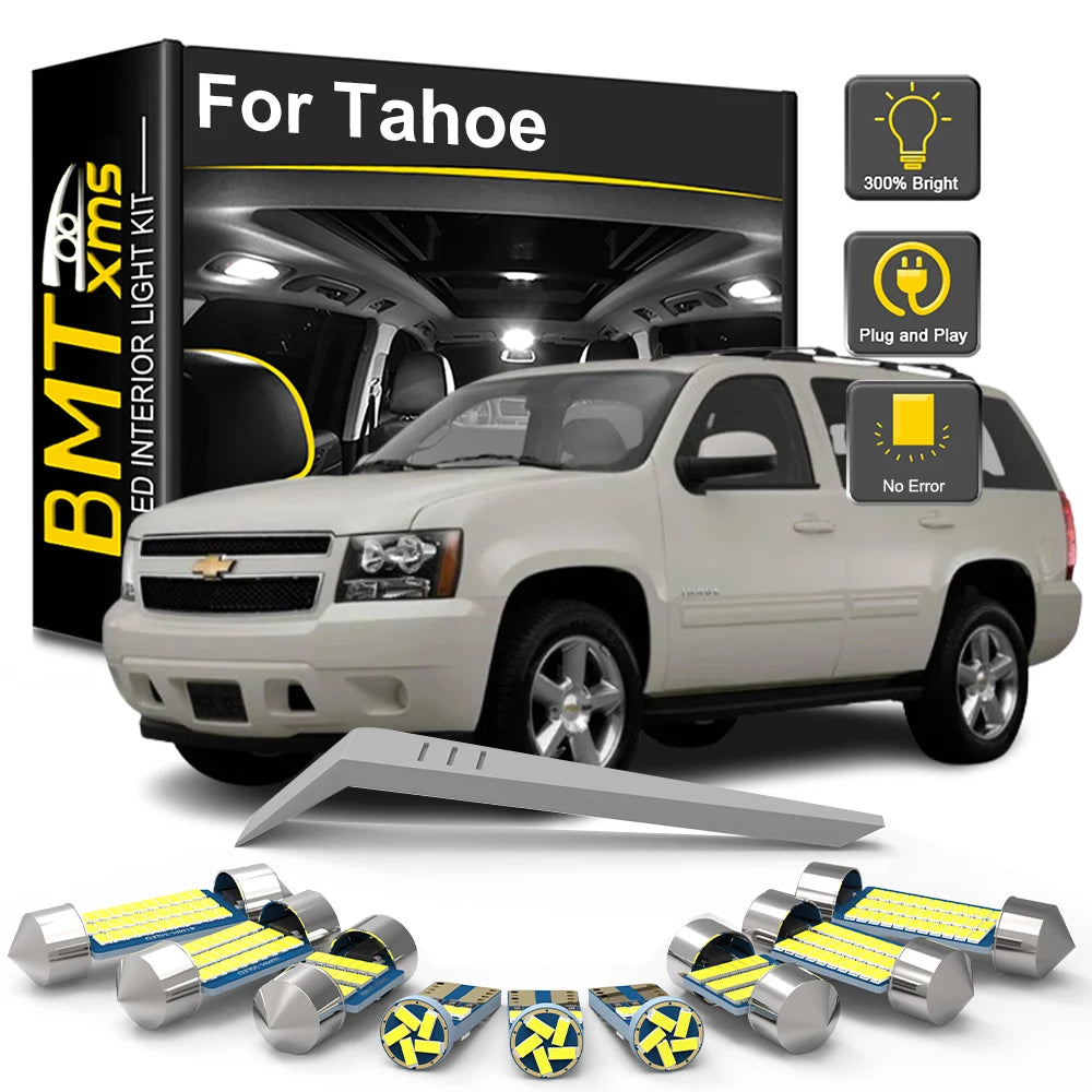 LED Interior Light Kit for Chevrolet Chevy Tahoe 1992-2010 - Canbus Dome Map Door Trunk Bulbs | AUTOKITSHOP