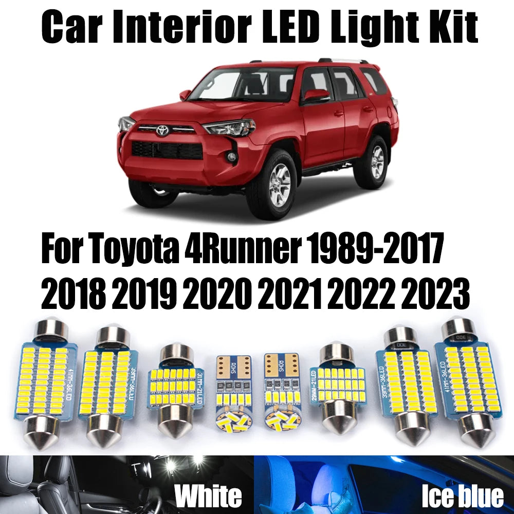 LED Interior Light Kit for Toyota 4Runner 1989- 2020 - Canbus Dome Map Door Trunk Bulbs | AUTOKITSHOP