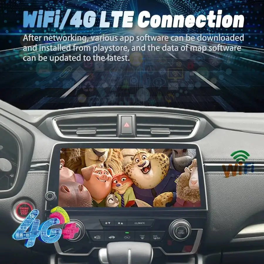 10.33" Android Auto For Honda CRV CR-V Breeze 2017-2022 Car Radio Wireless CarPlay Multime
