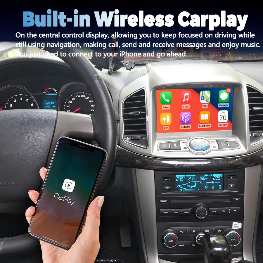 8inch Car Radio Android Screen Multimedia Video Player For Chevrolet Captiva 2011-2016 Car