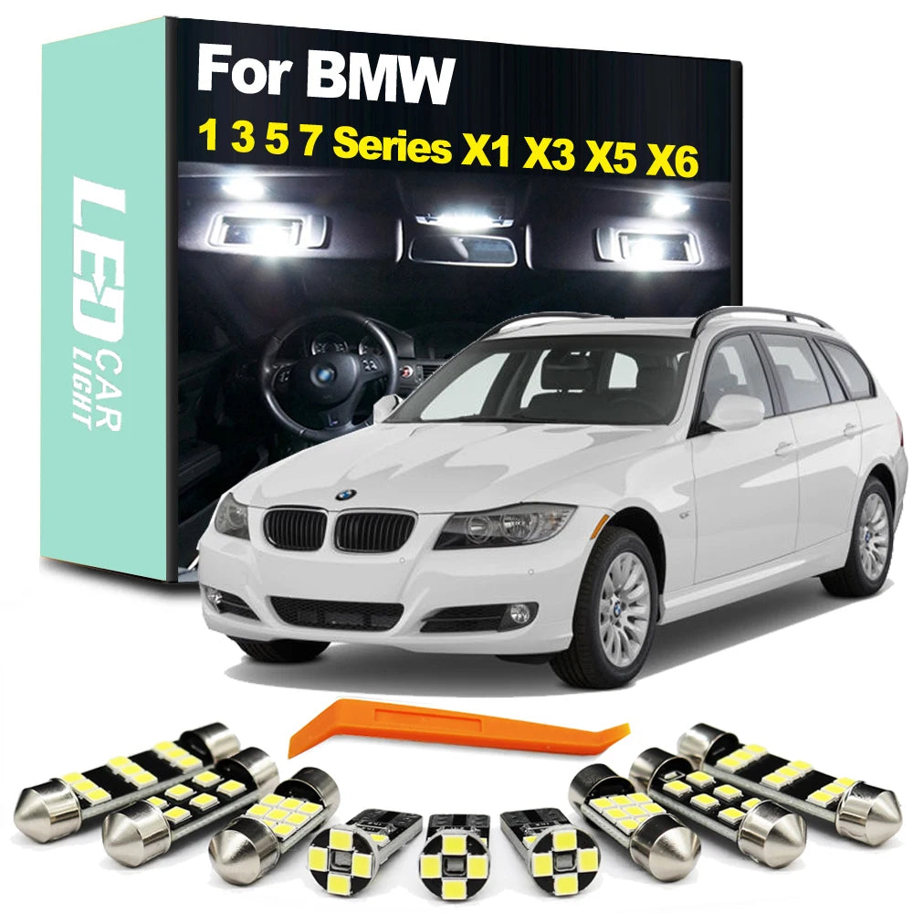 LED Interior Light Kit for BMW E87 E81 F20 E36 E46 E90 E91 E92 E93 E39 E60 E61 F10 F11 X1 E84 X3 E83 F25 X5 E53 E70 X...