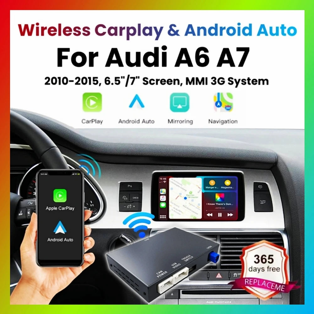 OEM Screen Upgrade Decoder Box for Audi A6,Q7 2009-2015, 6.5"/7" Screen, MMI 3G with CarPl | AUTOKITSHOP