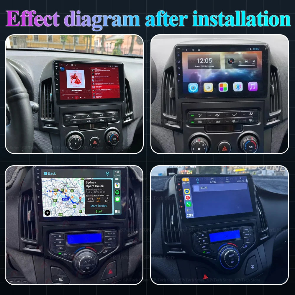 Android 16 For Hyundai I30 2006 2007 2008 2009 2010 2011 Car Radio Dvd Multimedia Player S | AUTOKITSHOP