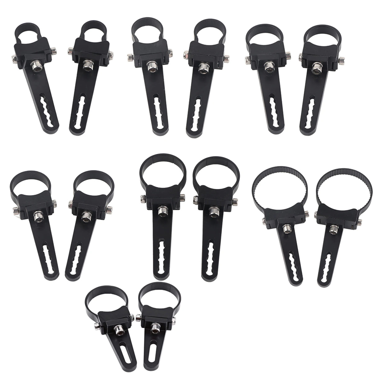 1inch‑3inch Aluminum Car Tube Bull Roll Bar Mount Bracket Clamps Holder LED Car Truck Off Road W - Automotive LED Light
