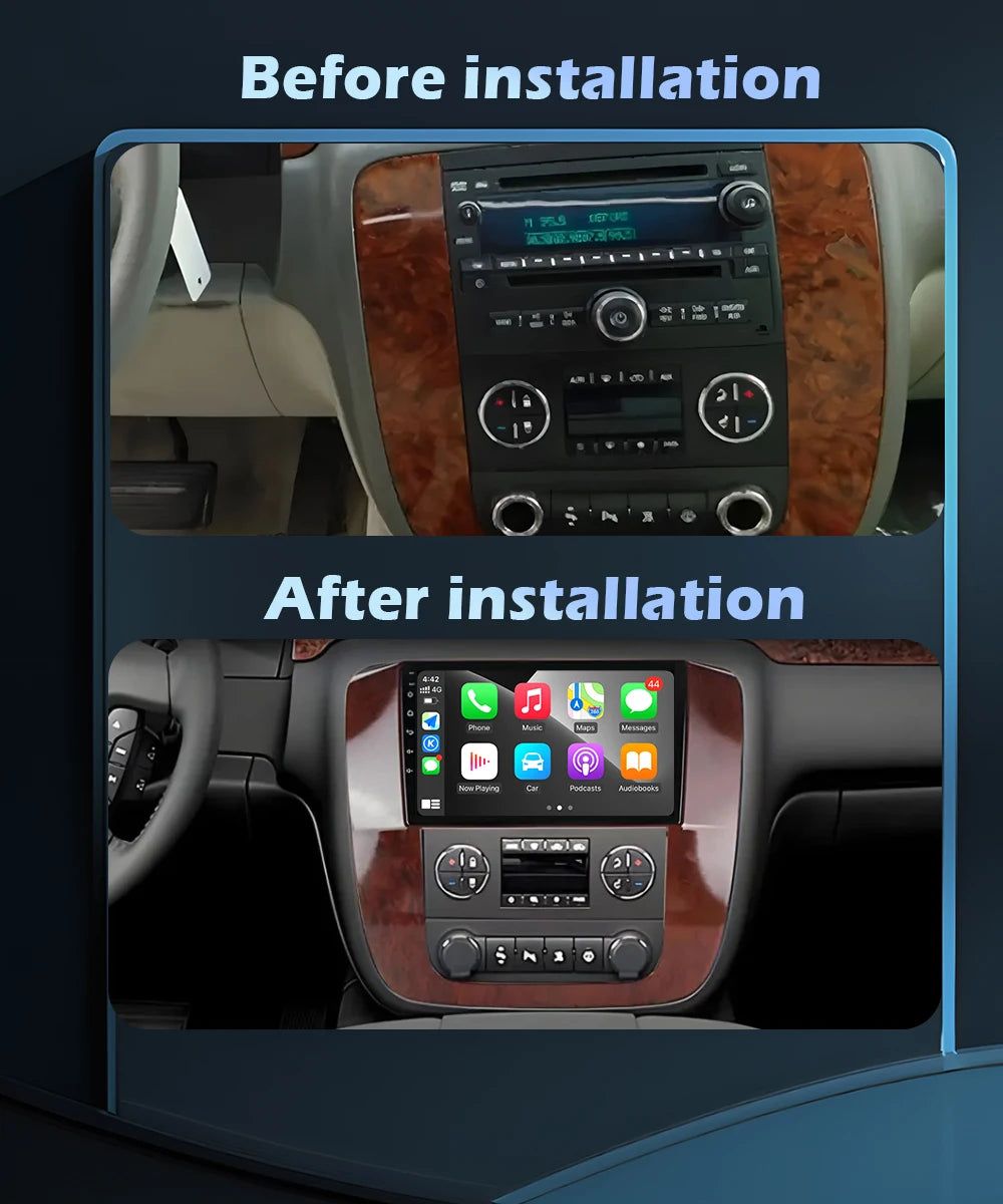 Wireless CarPlay For GMC Yukon 3 GMT 900 For Chevrolet Tahoe 3 2006 - 2014 Car Radio Multi