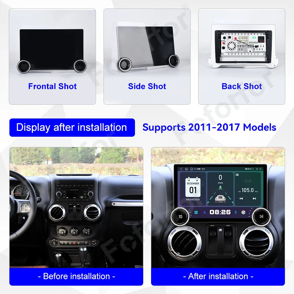 Modern Ultra Clear HD Display Android 15 11.5 Inch Wireless CarPlay GPS Navigation Stereo