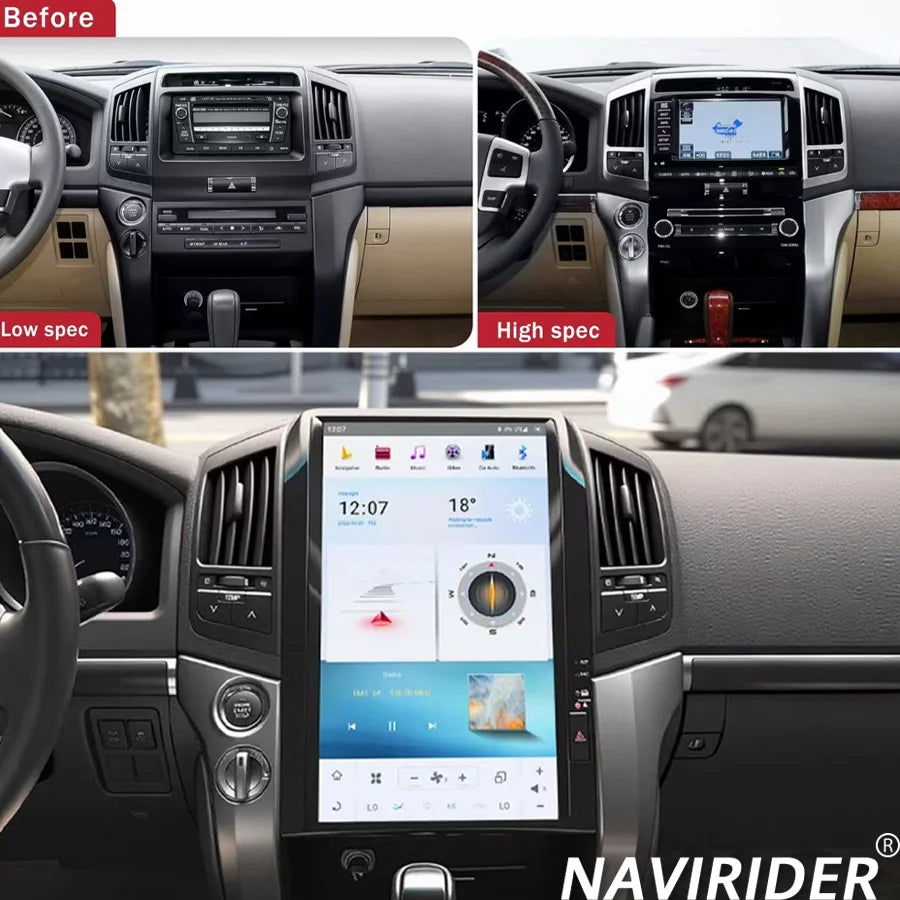 For Toyota Land Cruiser LC200 2008-2015 Stereo Car Radio Multimedia Player 16inch Android  | AUTOKITSHOP